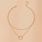 Double Layered Chain Necklaces for Women