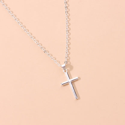 Cross Pendants Long Chain Necklace