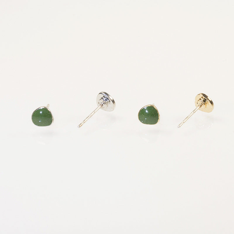 Coconut Tree Green Earrings Set