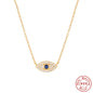 Sterling Sier Classic Style Blue Eyes Necklaces