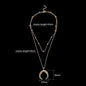 Crescent Moon Layered Necklace