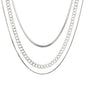Women Fashion Simple Gold Chains Necklace Multi Layer Choker