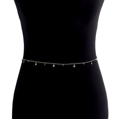 Multiple Star Waist Chain Body Jewelry Belly Chains