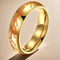Women's & Men's Fashion Magic Lettering Titanium Design Feeling Rings