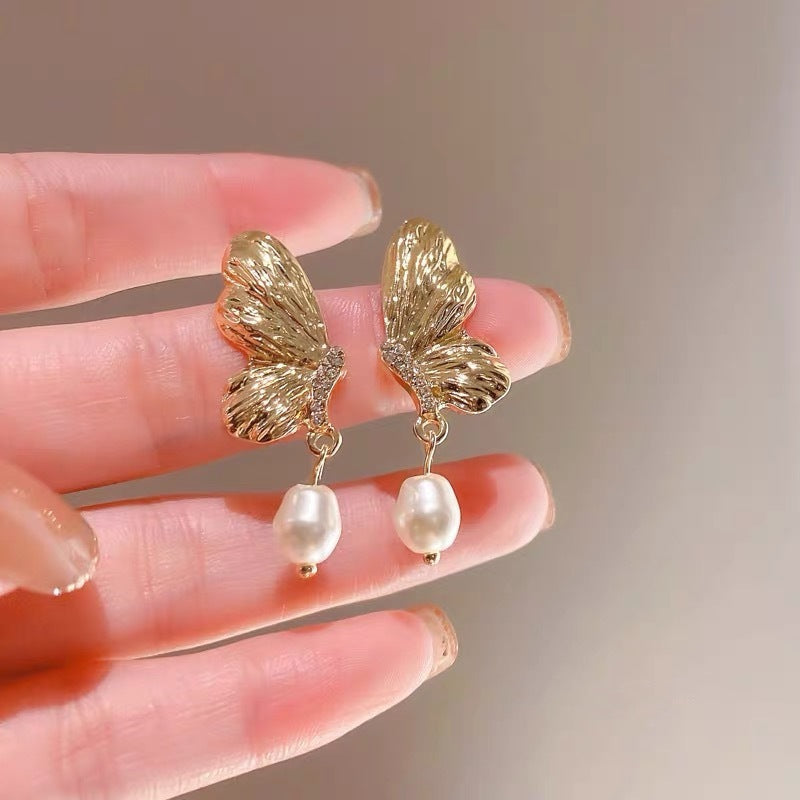 Fashion Butterfly Rhinestone Earrings Jewelry