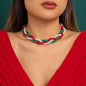 Christmas Women Long Fashion Pearl Beaded Necklaces