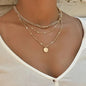 Bohemian Necklace Multi Layered Related Clavicle Chain Necklace
