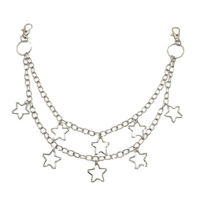 Stars Keychain Punk Trouser Wallet Chain Hip Hop Jeans Chains Pants Chain