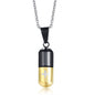 Steel Pill Perfume Bottle Neck Accessories Necklaces