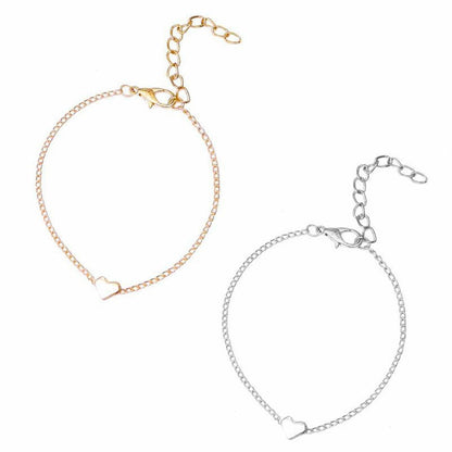 Heart Shaped Charm Bracelet for Women