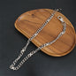 Stainless steel thorn titanium steel Cuban chain trouser chain