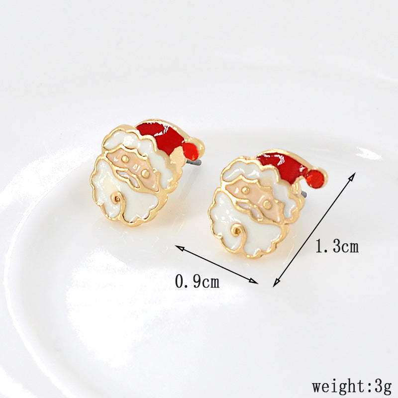 Christmas Earrings Santa Claus