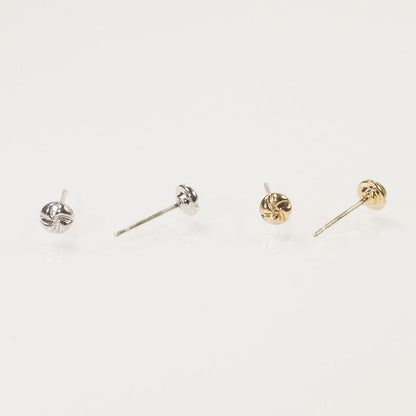 Small Round Knot Stud Earrings