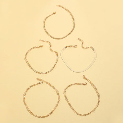 Summer Jewelry Multi-Layer Beach Chain Anklets Jewelry