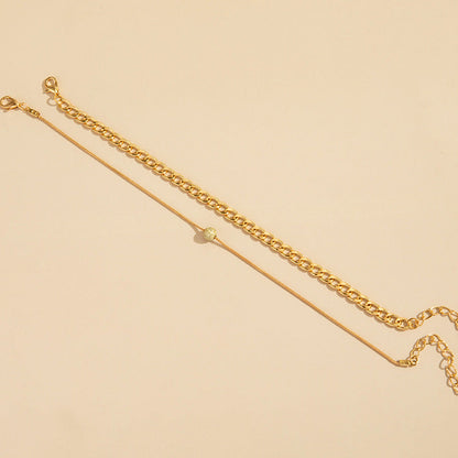Hip Hop Bead Cuban Chain  Anklet Jewelry