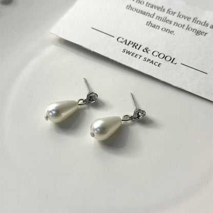 Pearl Heart Necklace Jewelry Set