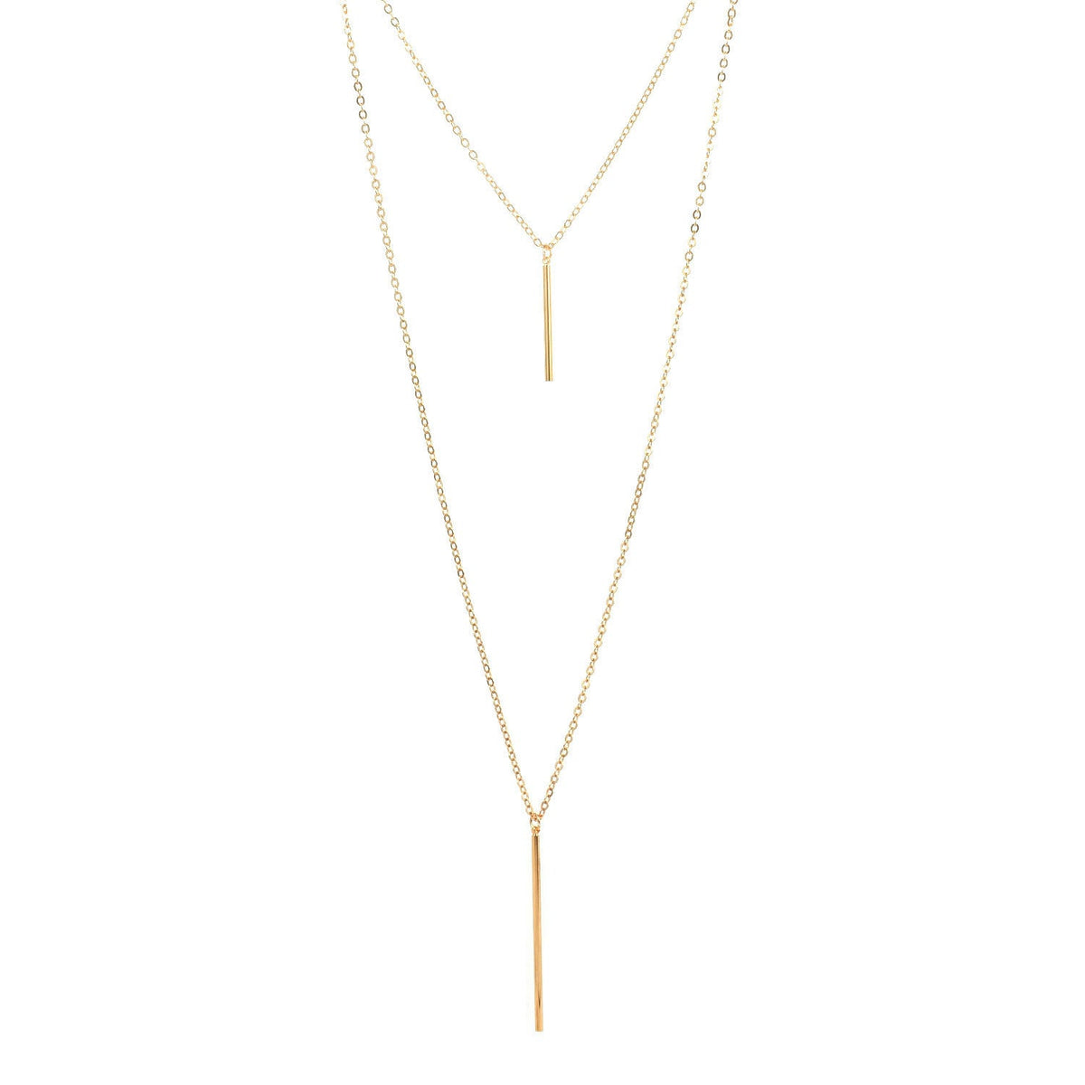 Layered Chain Jewelry Choker Necklace