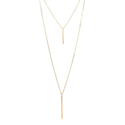 Layered Chain Jewelry Choker Necklace