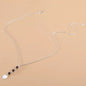 Long Disc Pendant Necklace
