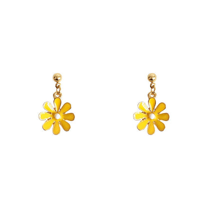 Daisy Sunflower Hoop Earring