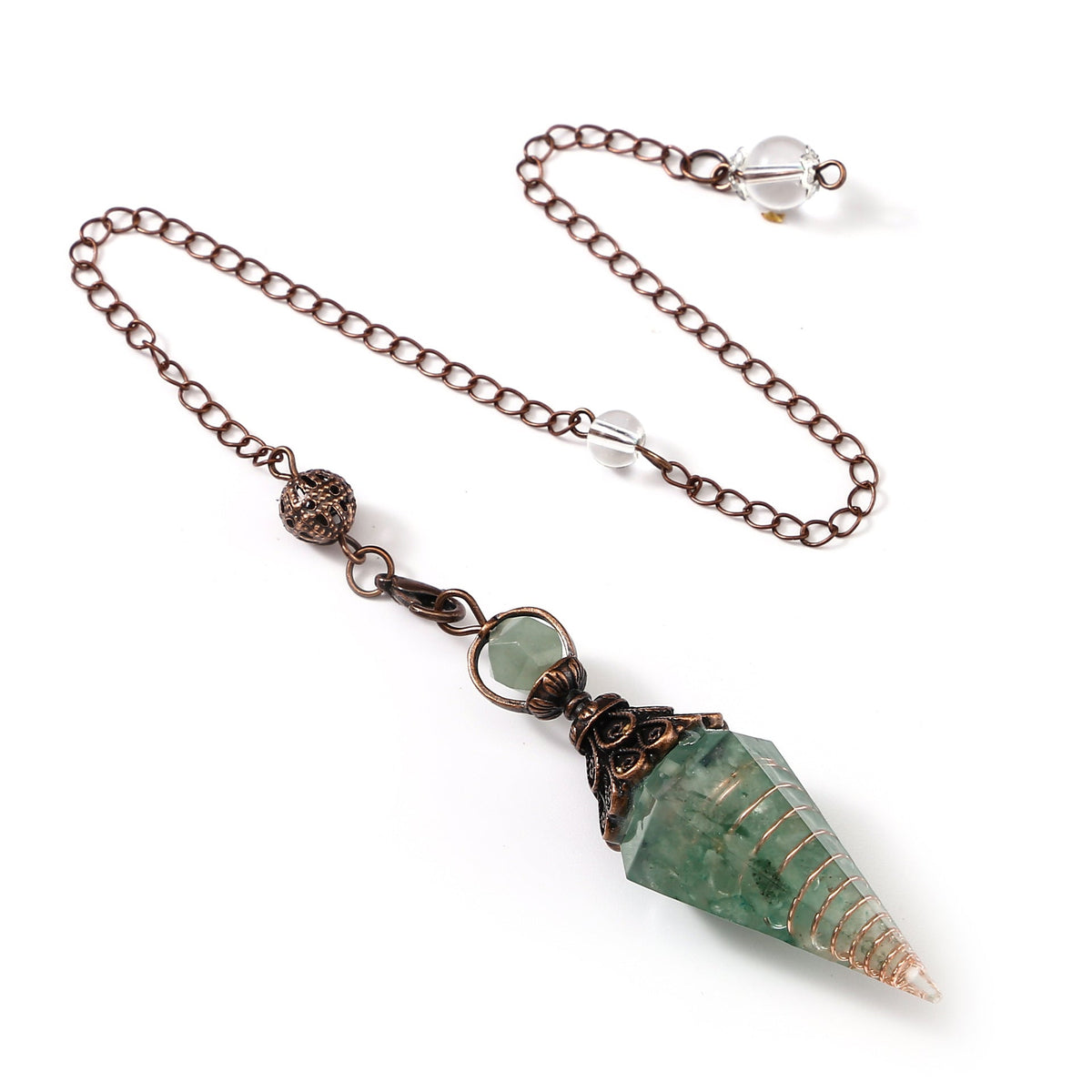 Sier Colorful Crystal Pendulum Stone Gravel Pendants