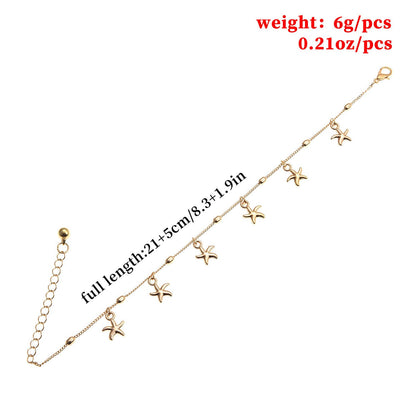 Dolphin Starfish Anklet Jewelry