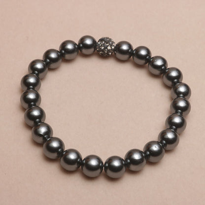 Elastic Beaded Shell Pearl Bracelet