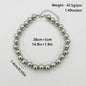 Chunky Heart Shape Exaggerated Big Beads Choker Necklace