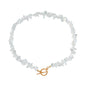 Natural Irregular transparent Stone Necklace