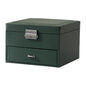 PU leather simple lock drawer table jewelry armoire