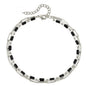 Beach Black Crystal Anklet Chain Layer Beaded Foot Bracelet