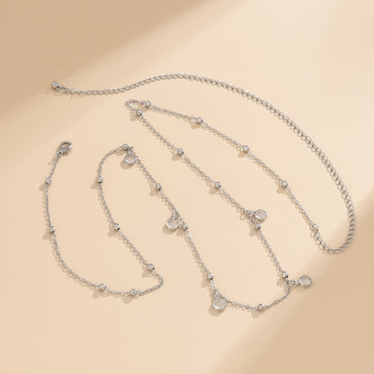 Single Layer Waist Chain Crystal Stone Body Chain