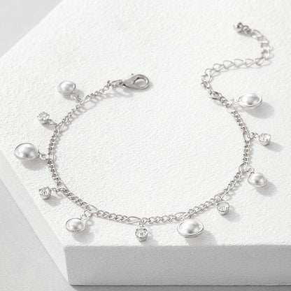 Boho Pearl Tassel Bracelet Anklet Jewelry