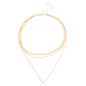 Punk Multi Layered Flat Blade Snake Link Chain Choker Necklace