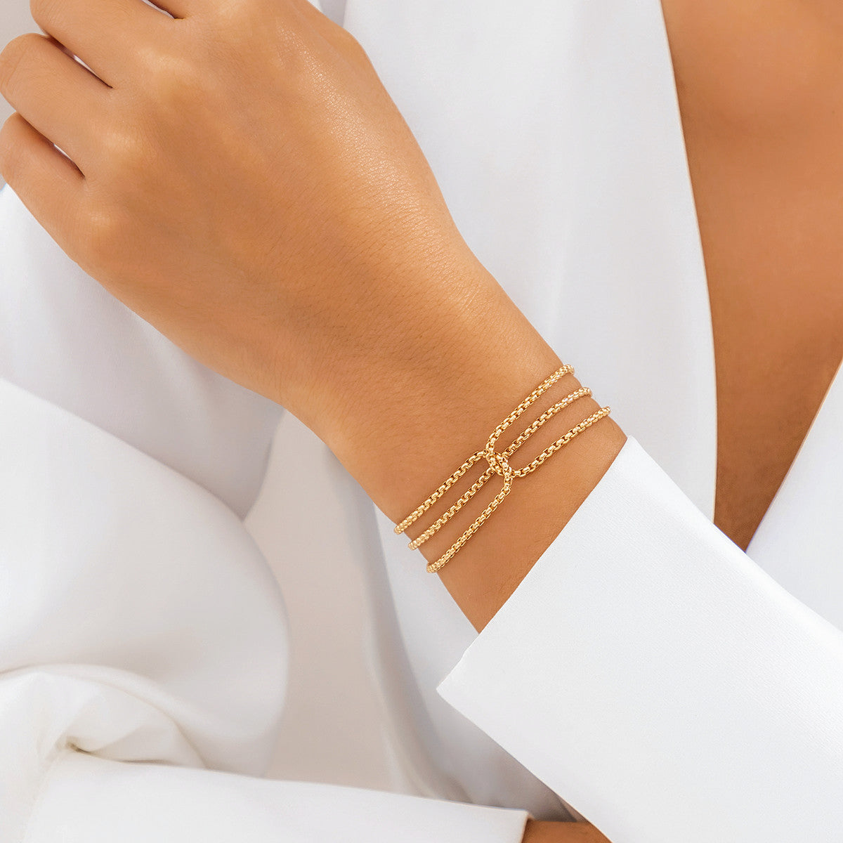 Multi-layer Twisted Chain Bracelet