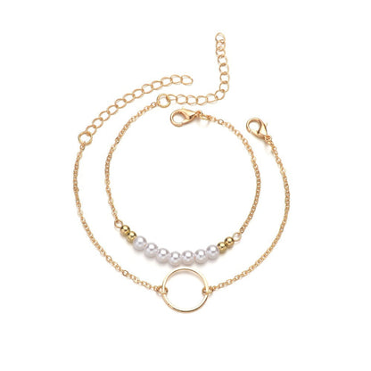 Circle Beads Ball Chain Bracelet