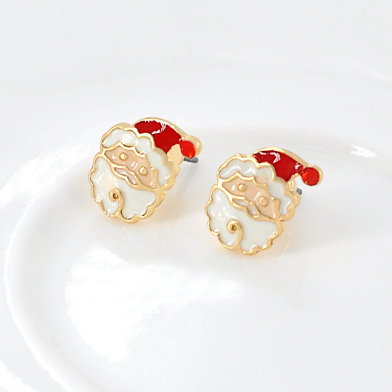 Christmas Earrings Santa Claus