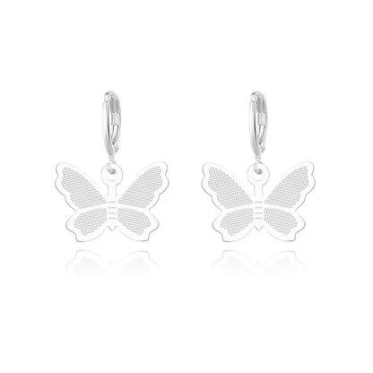 butterfly Drop Dangle Pendant Huggie Earings