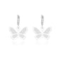 butterfly Drop Dangle Pendant Huggie Earings