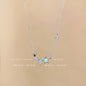 Titanium steel pearl clavicle necklace