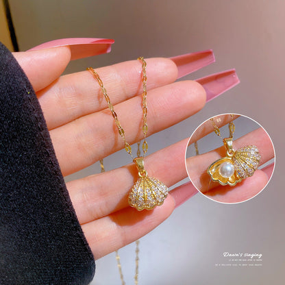 Women's Shell Light Luxury Temperament Gorgeous Full Necklaces