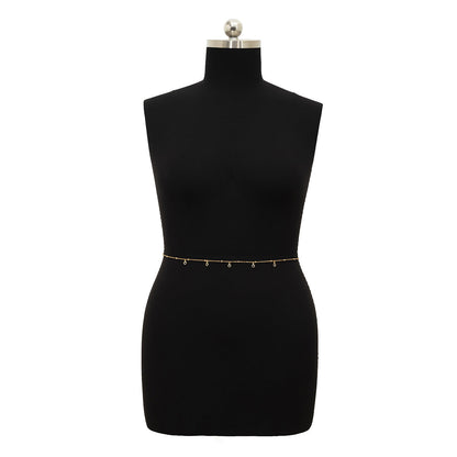 Single Layer Waist Chain Crystal Stone Body Chain