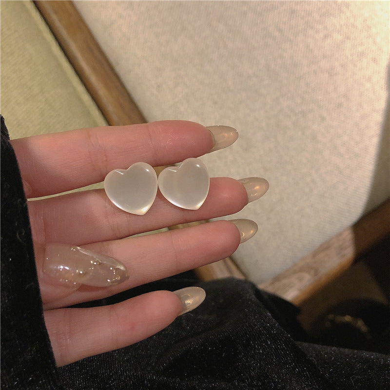 Cute love Heart Stud Earrings for Women