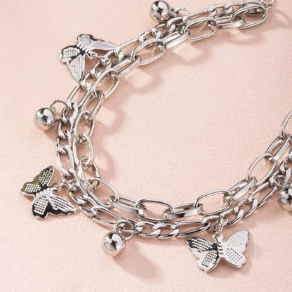 Bohemian Summer Bracelet for Women Girls Butterfly Pendant