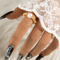 Elastic Pearl Seed Bead Rings