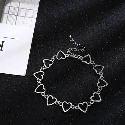 Sweetness Heart Love Chain Heart Chain Necklace