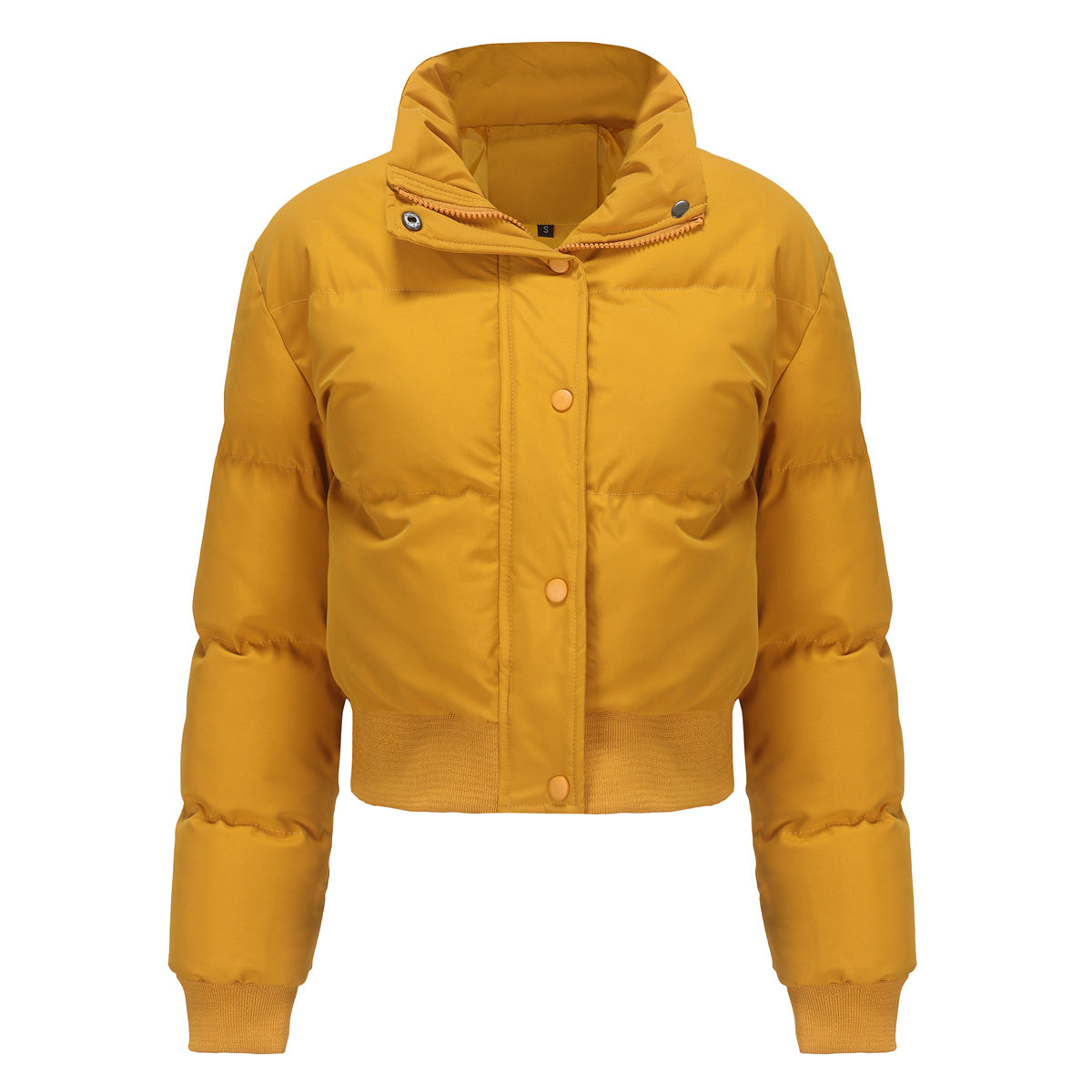 Autumn and winter women's short long-sleeved turtleneck warm jacket
