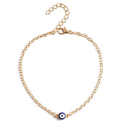 Evil Blue Eye Chain Bracelet