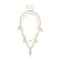 Sea Shell Pendant Bead Chain Choker Necklace