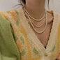 Multi-layer Artificial Pearl Beaded Necklace